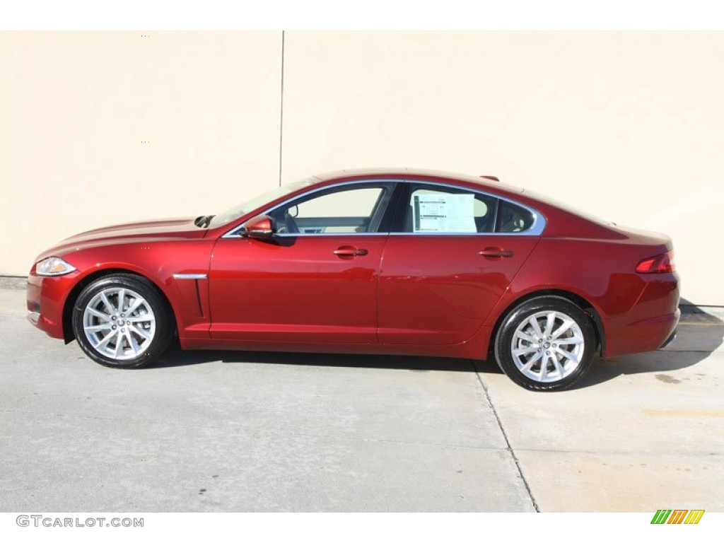 Claret Red Metallic 2012 Jaguar XF Standard XF Model Exterior Photo #56057981