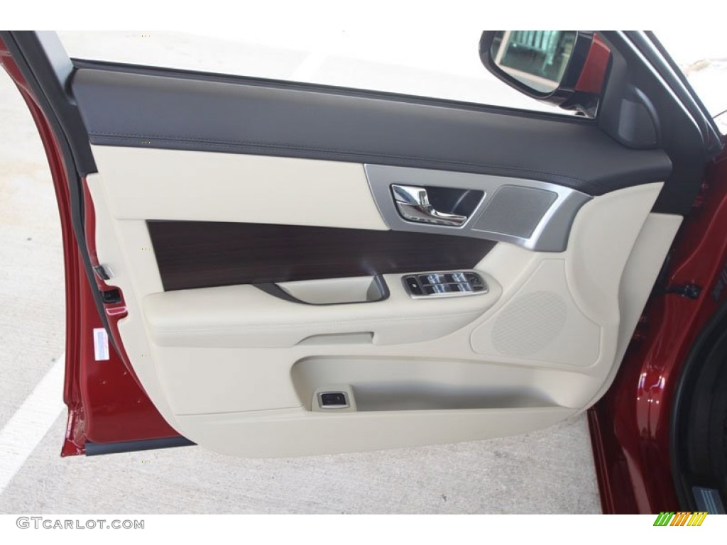 2012 Jaguar XF Standard XF Model Barley/Warm Charcoal Door Panel Photo #56058023