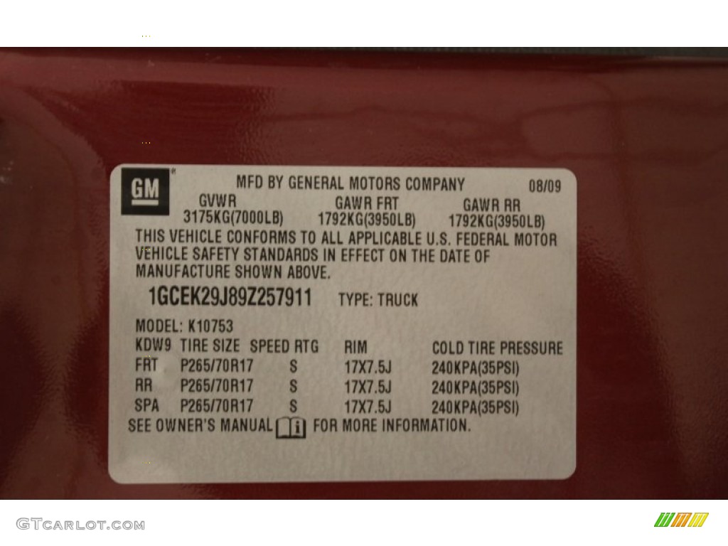 2009 Silverado 1500 LT Extended Cab 4x4 - Deep Ruby Red Metallic / Ebony photo #18