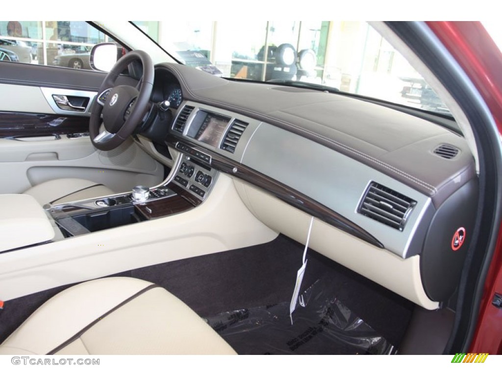 2012 Jaguar XF Portfolio Barley/Truffle Dashboard Photo #56058368