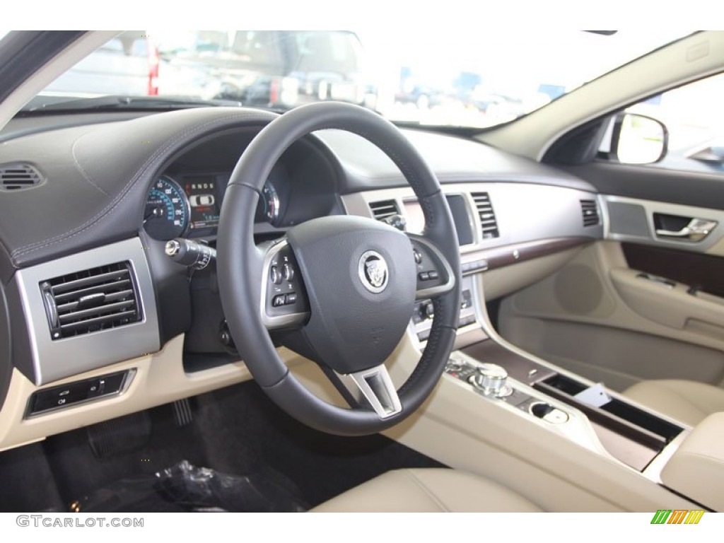 2012 Jaguar XF Standard XF Model Barley/Warm Charcoal Dashboard Photo #56058443