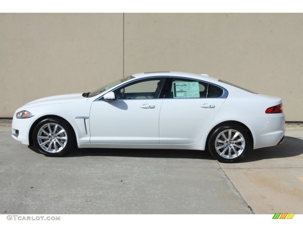 Polaris White 2012 Jaguar XF Standard XF Model Exterior Photo #56058500