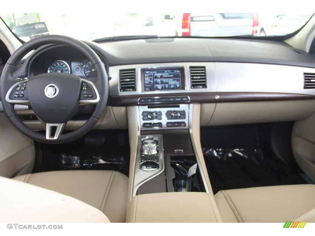 2012 Jaguar XF Standard XF Model Barley/Warm Charcoal Dashboard Photo #56058605