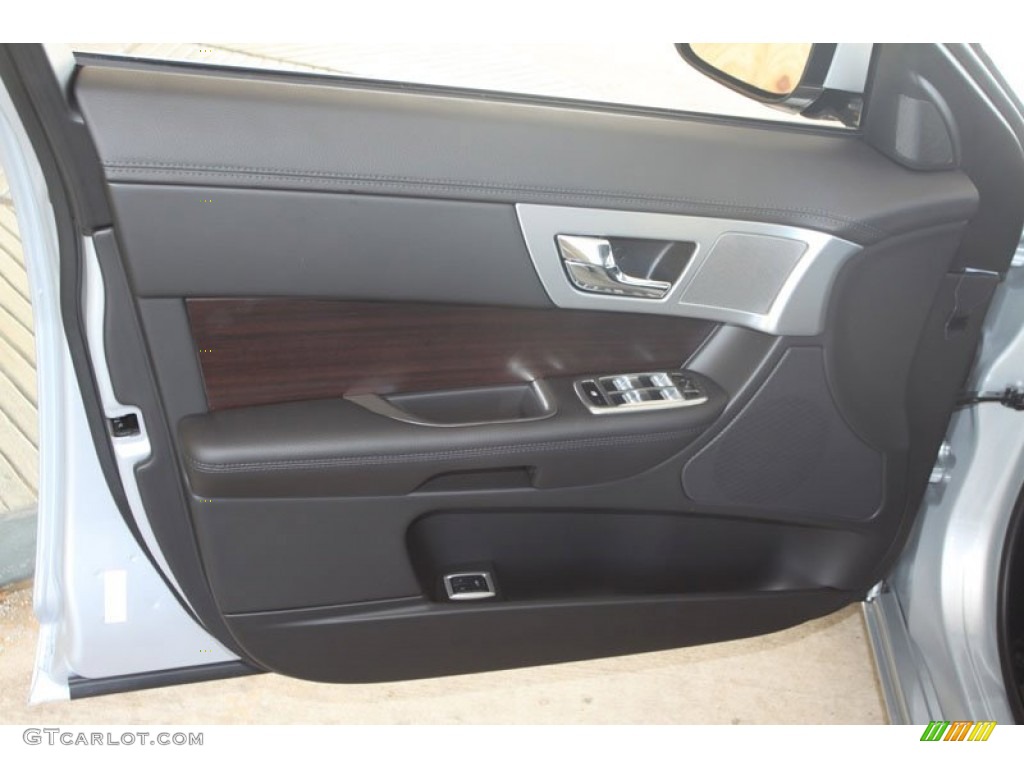 2012 Jaguar XF Standard XF Model Warm Charcoal/Warm Charcoal Door Panel Photo #56058716