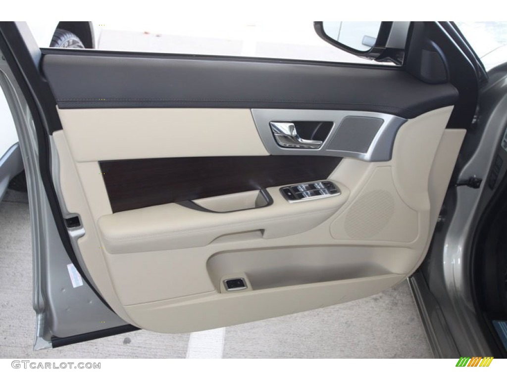 2012 Jaguar XF Standard XF Model Barley/Warm Charcoal Door Panel Photo #56058938
