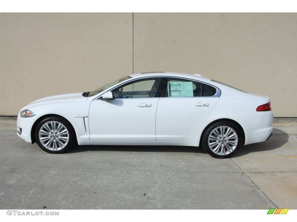 Polaris White 2012 Jaguar XF Portfolio Exterior Photo #56059160