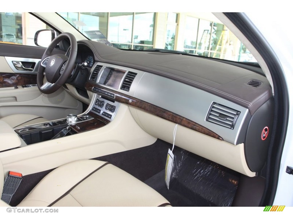 2012 Jaguar XF Portfolio Barley/Truffle Dashboard Photo #56059256