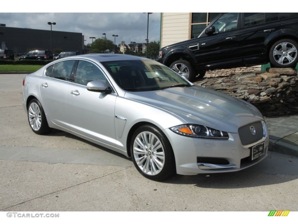 Rhodium Silver Metallic 2012 Jaguar XF Portfolio Exterior Photo #56059580