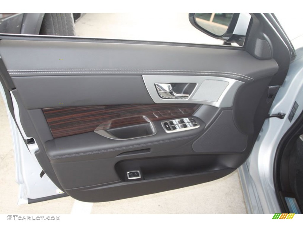 2012 Jaguar XF Portfolio Warm Charcoal/Warm Charcoal Door Panel Photo #56059679