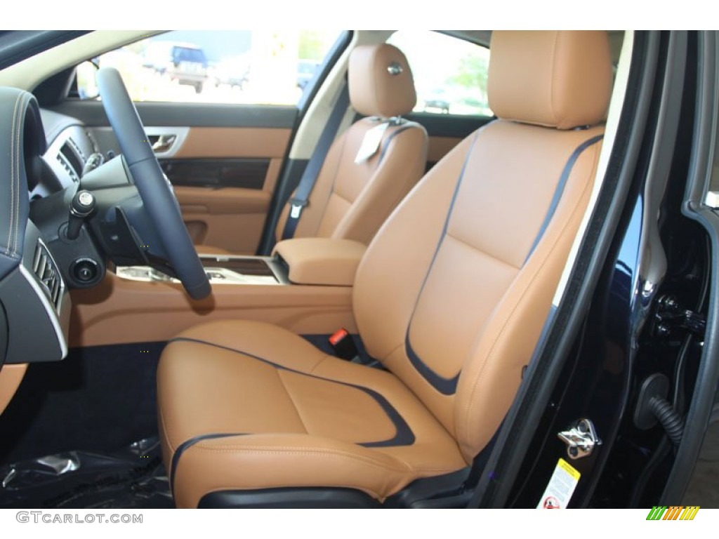 London Tan/Navy Interior 2012 Jaguar XF Portfolio Photo #56059904
