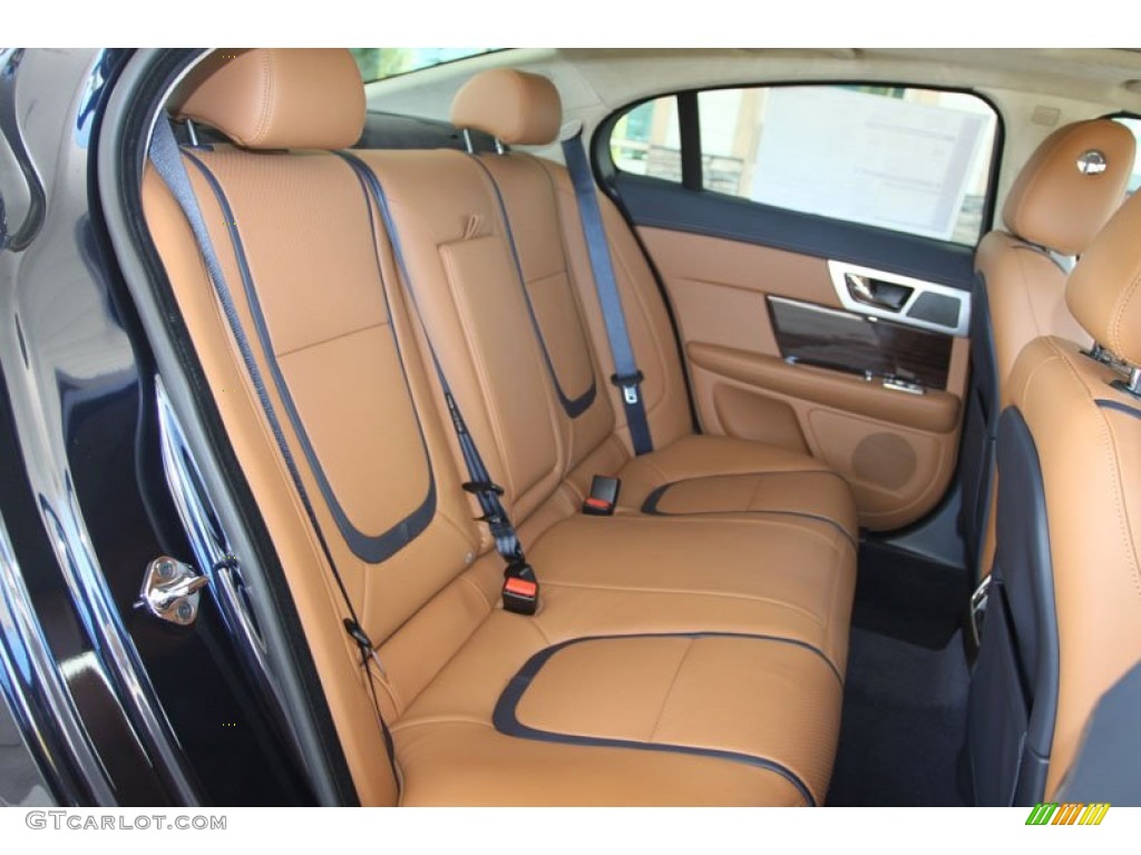 London Tan/Navy Interior 2012 Jaguar XF Portfolio Photo #56059913