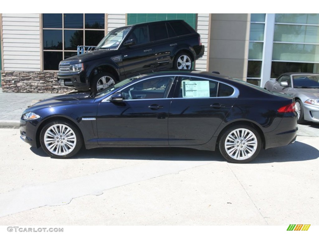 Azurite Blue Metallic 2012 Jaguar XF Portfolio Exterior Photo #56059928