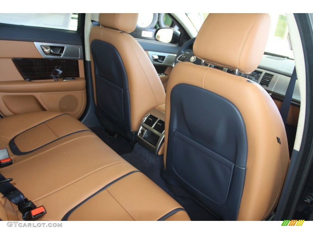 London Tan/Navy Interior 2012 Jaguar XF Portfolio Photo #56060210