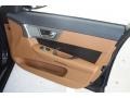 2012 Jaguar XF London Tan/Navy Interior Door Panel Photo