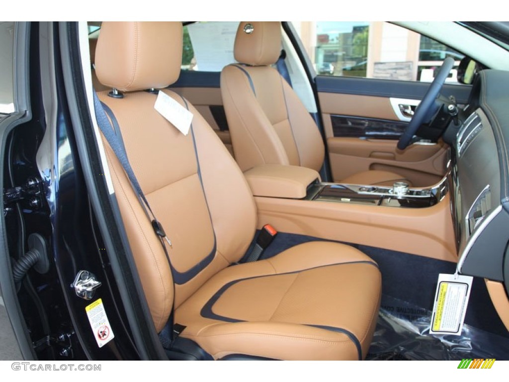 London Tan/Navy Interior 2012 Jaguar XF Portfolio Photo #56060246