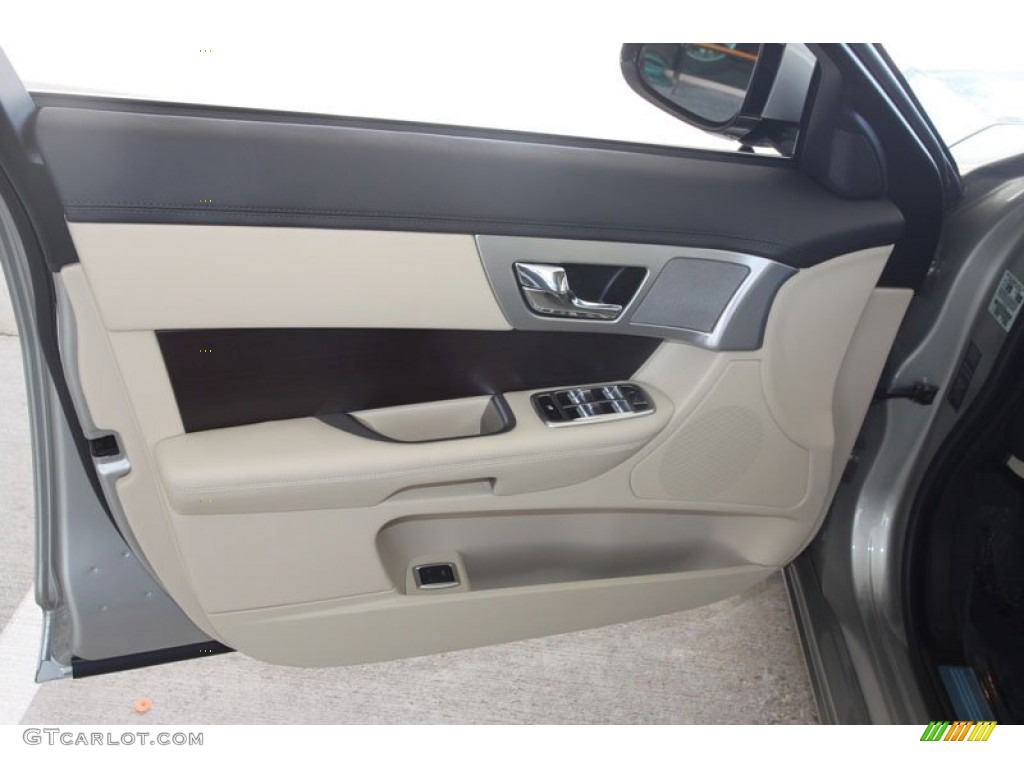 2012 Jaguar XF Standard XF Model Barley/Warm Charcoal Door Panel Photo #56060396