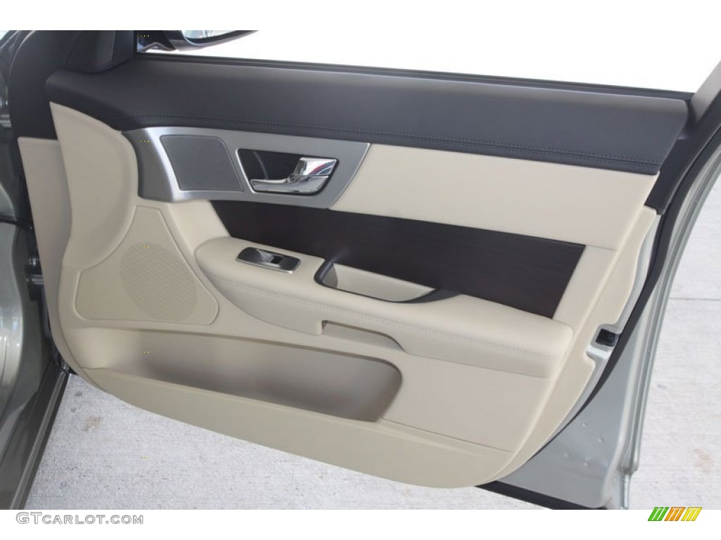 2012 Jaguar XF Standard XF Model Barley/Warm Charcoal Door Panel Photo #56060423