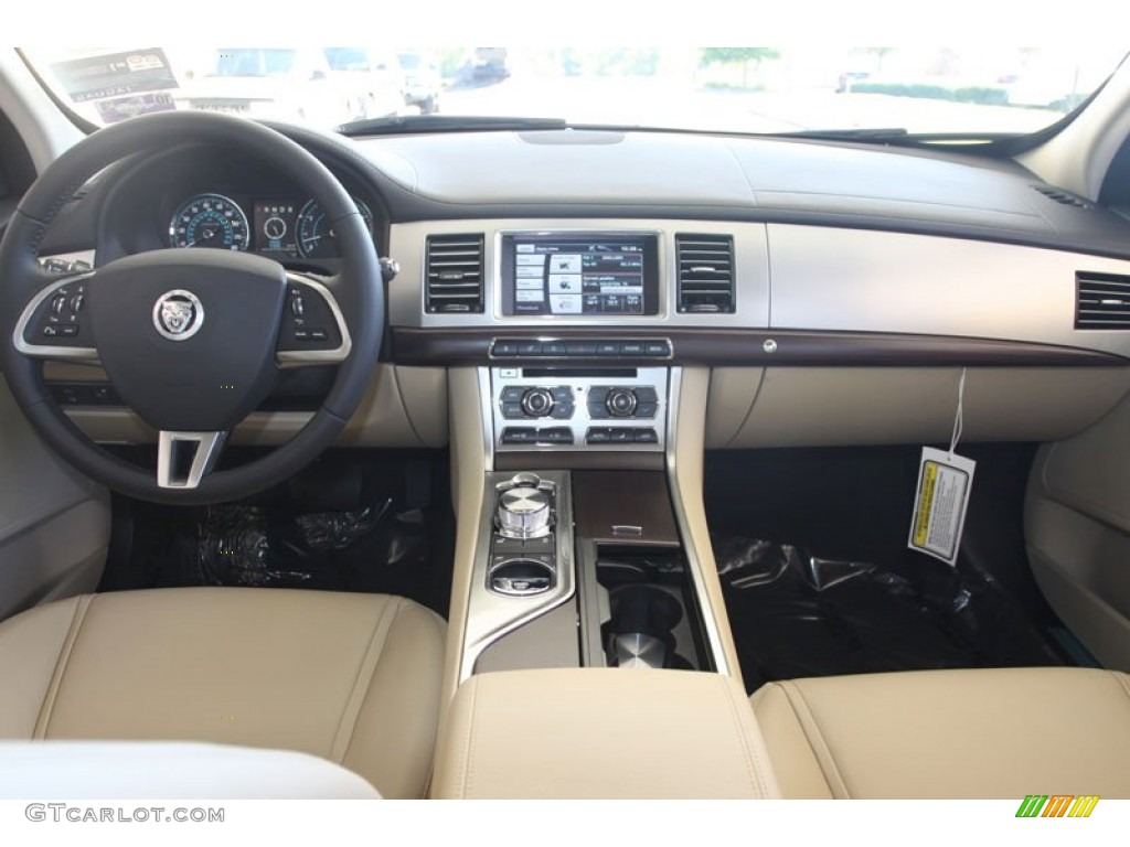 2012 Jaguar XF Standard XF Model Barley/Warm Charcoal Dashboard Photo #56060468
