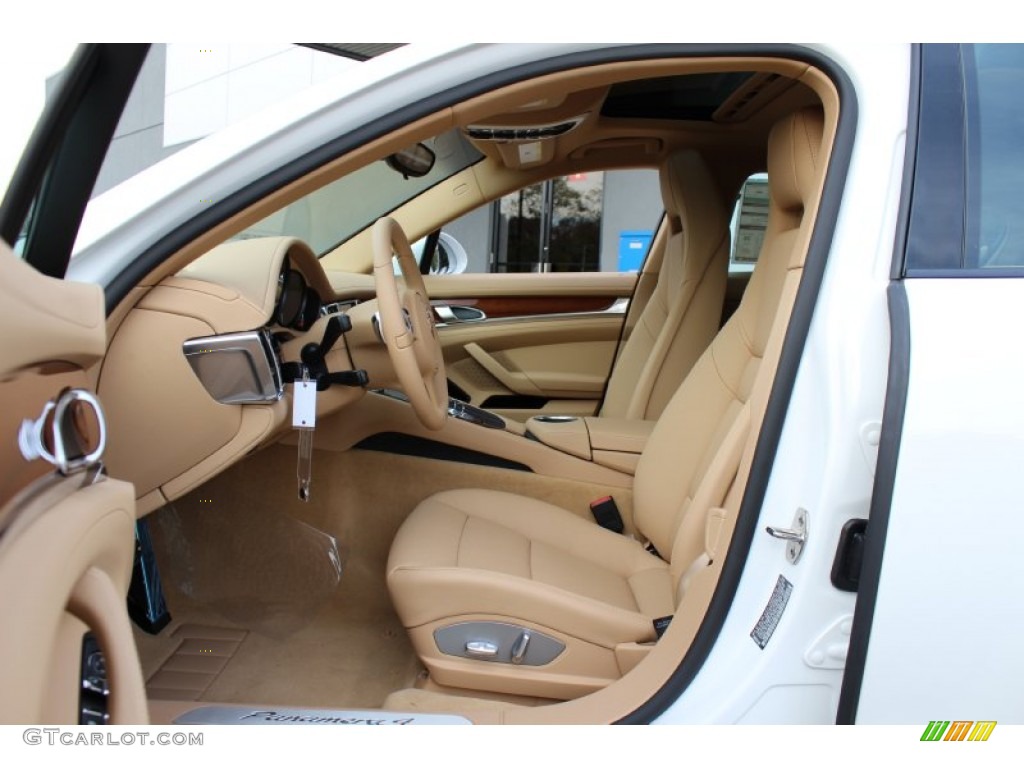 Luxor Beige Interior 2012 Porsche Panamera 4 Photo #56060522