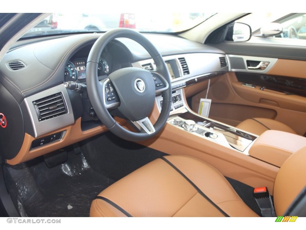 London Tan/Warm Charcoal Interior 2012 Jaguar XF Portfolio Photo #56060555
