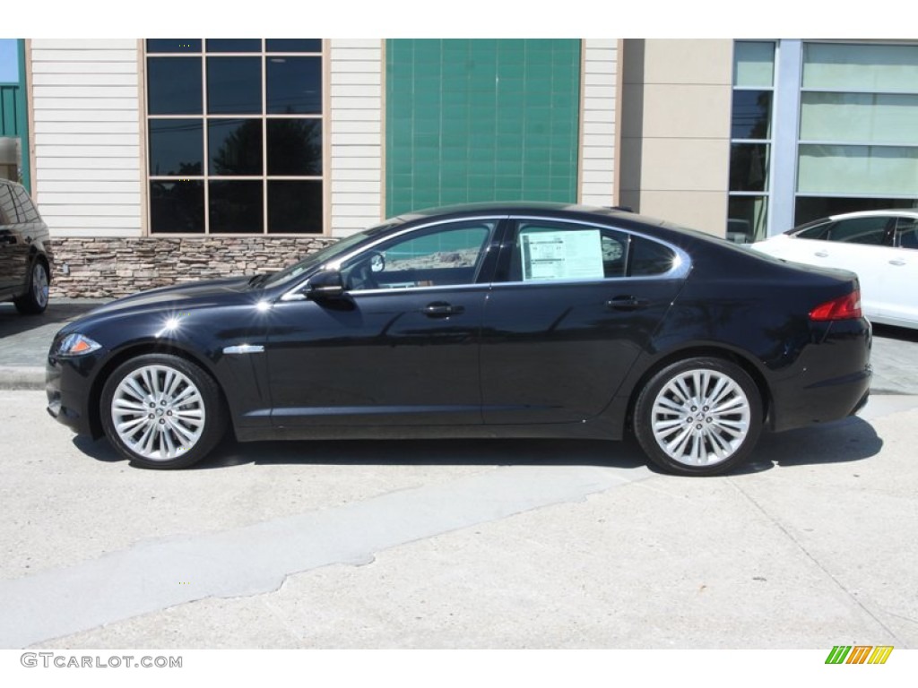 Midnight Black 2012 Jaguar XF Portfolio Exterior Photo #56060600