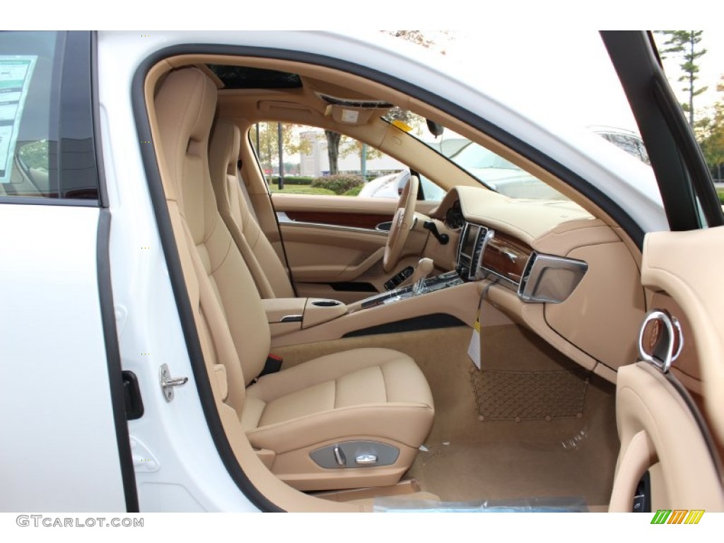 Luxor Beige Interior 2012 Porsche Panamera 4 Photo #56060663