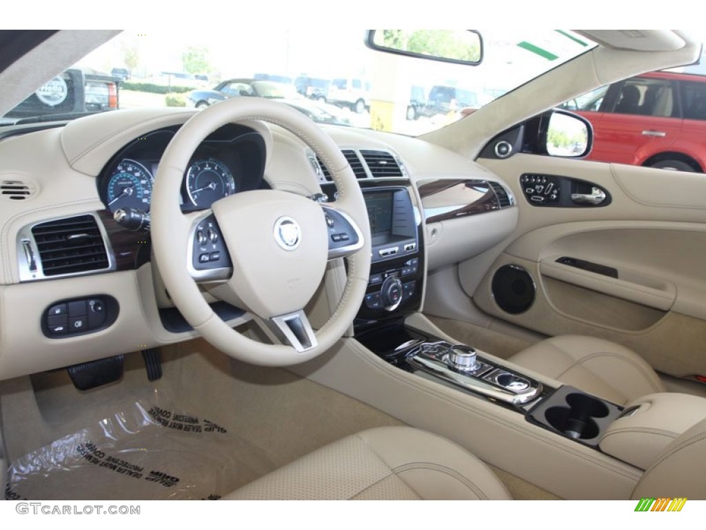 2012 Jaguar XK XK Convertible Caramel/Caramel Dashboard Photo #56060762