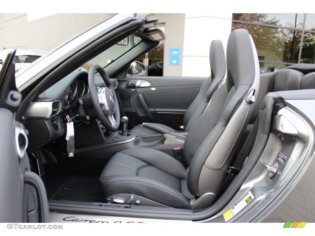 2012 911 Carrera 4 GTS Cabriolet - Meteor Grey Metallic / Black photo #12