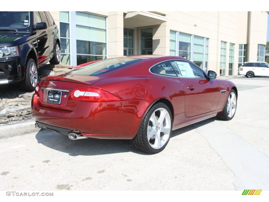 2012 XK XK Coupe - Claret Red Metallic / Caramel/Caramel photo #3