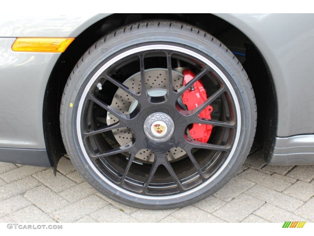 2012 911 Carrera 4 GTS Cabriolet - Meteor Grey Metallic / Black photo #28