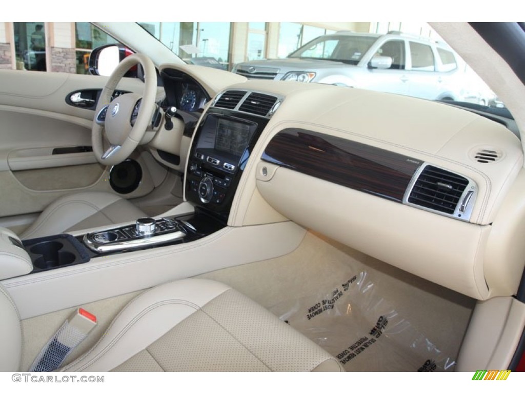 2012 Jaguar XK XK Coupe Caramel/Caramel Dashboard Photo #56061128