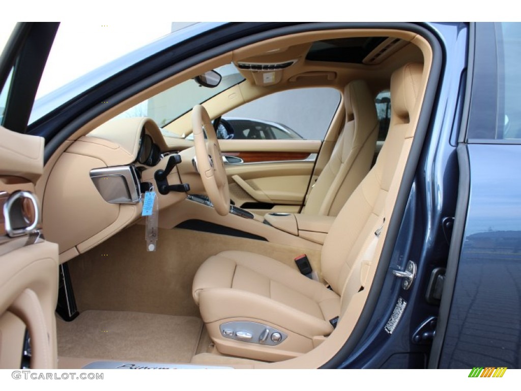 Luxor Beige Interior 2012 Porsche Panamera 4 Photo #56061179