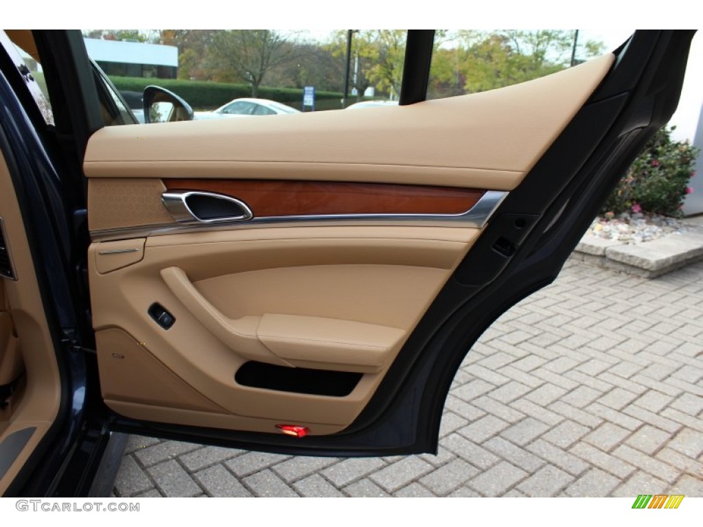 2012 Porsche Panamera 4 Luxor Beige Door Panel Photo #56061272