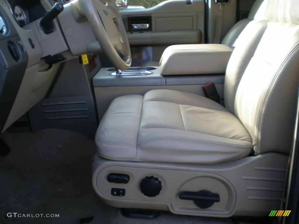 2005 F150 Lariat SuperCrew 4x4 - Medium Wedgewood Blue Metallic / Tan photo #13