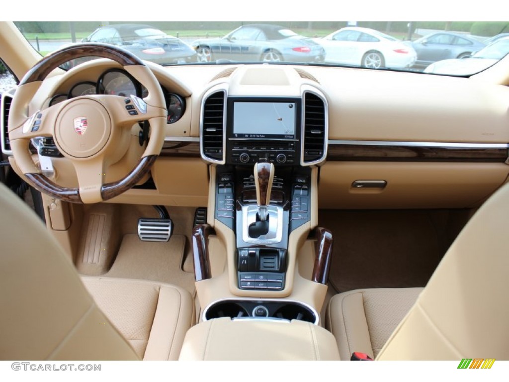 2012 Porsche Cayenne S Luxor Beige Dashboard Photo #56061479