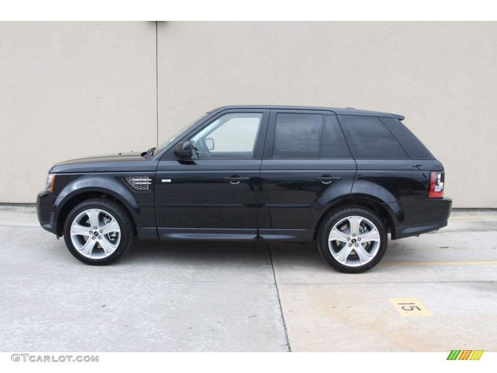Santorini Black Metallic 2012 Land Rover Range Rover Sport HSE LUX Exterior Photo #56061533