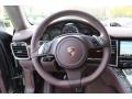 Marsala Red 2012 Porsche Panamera Turbo Steering Wheel