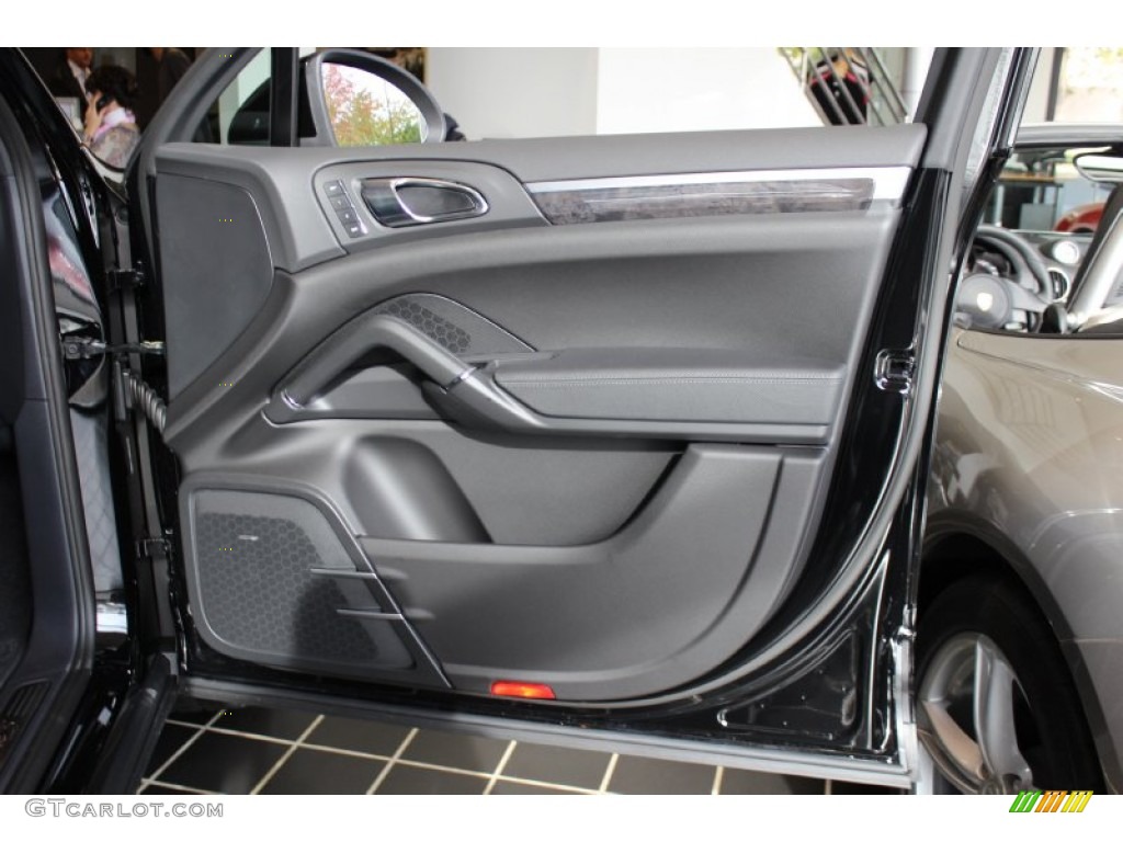 2012 Porsche Cayenne S Black Door Panel Photo #56062118