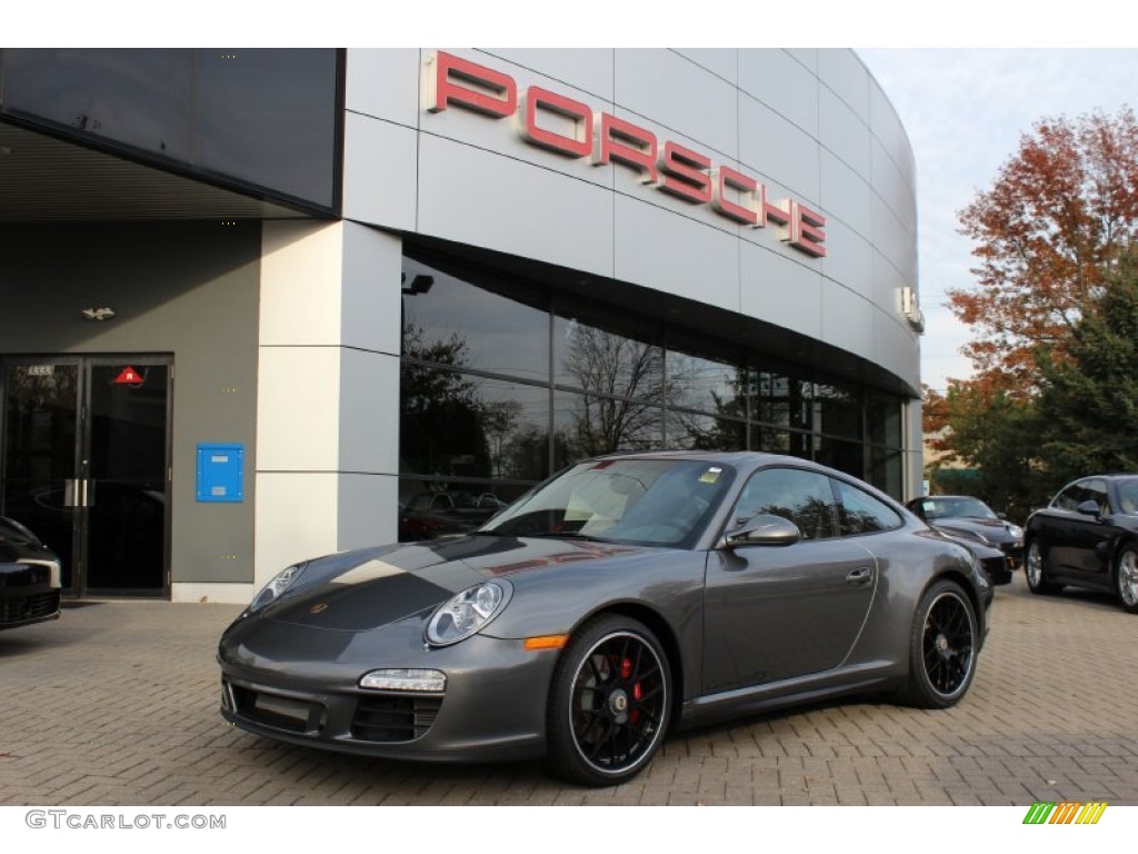 2012 911 Carrera GTS Coupe - Meteor Grey Metallic / Black photo #1