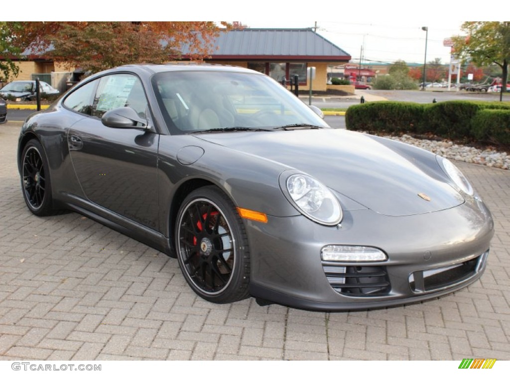 2012 911 Carrera GTS Coupe - Meteor Grey Metallic / Black photo #3