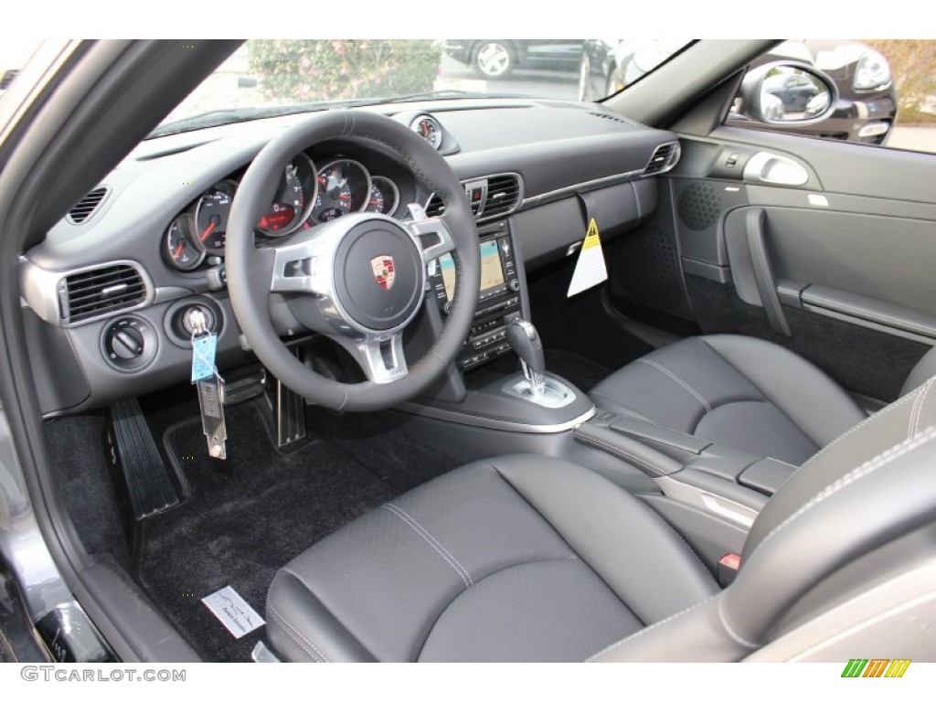 Black Interior 2012 Porsche 911 Carrera GTS Coupe Photo #56062319