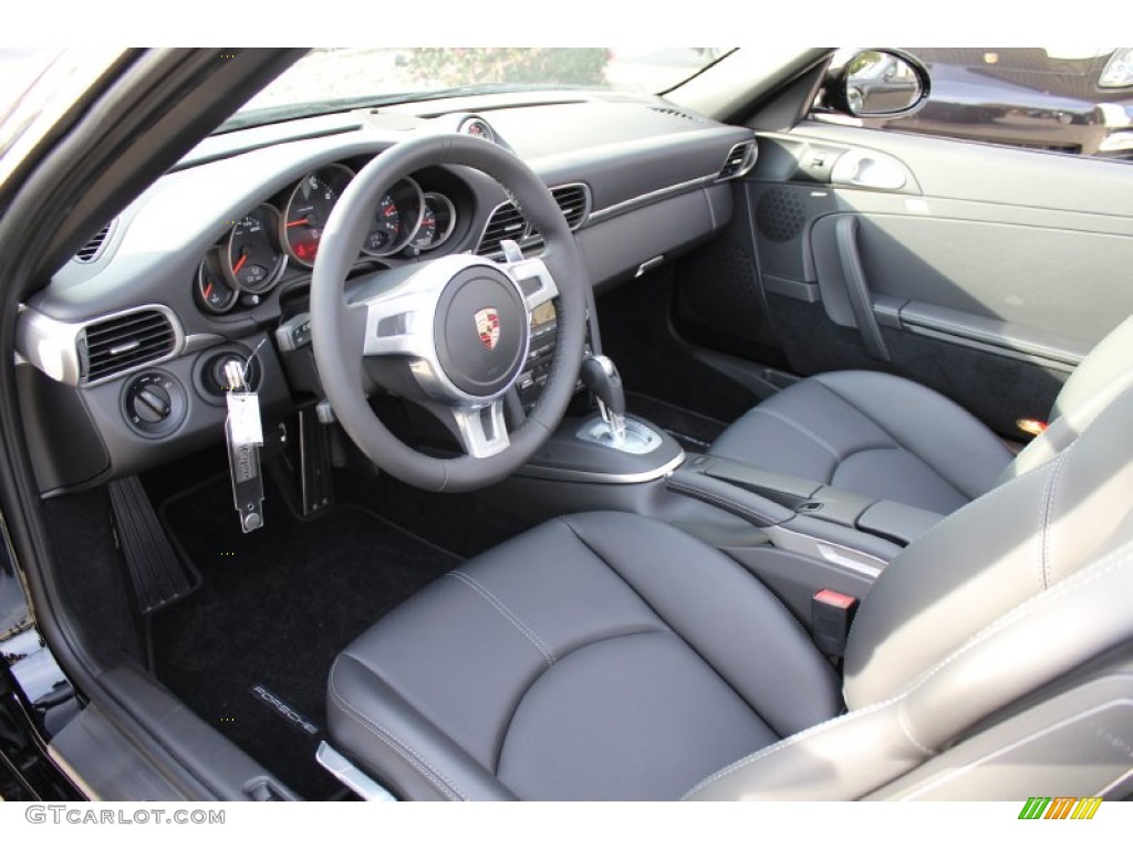 Black Interior 2012 Porsche 911 Carrera GTS Cabriolet Photo #56062946