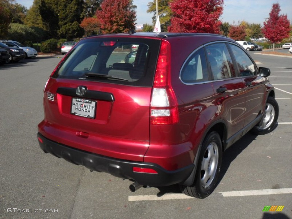 2009 CR-V LX 4WD - Tango Red Pearl / Gray photo #3