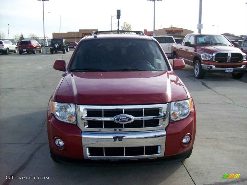 2010 Escape Limited V6 4WD - Sangria Red Metallic / Charcoal Black photo #16