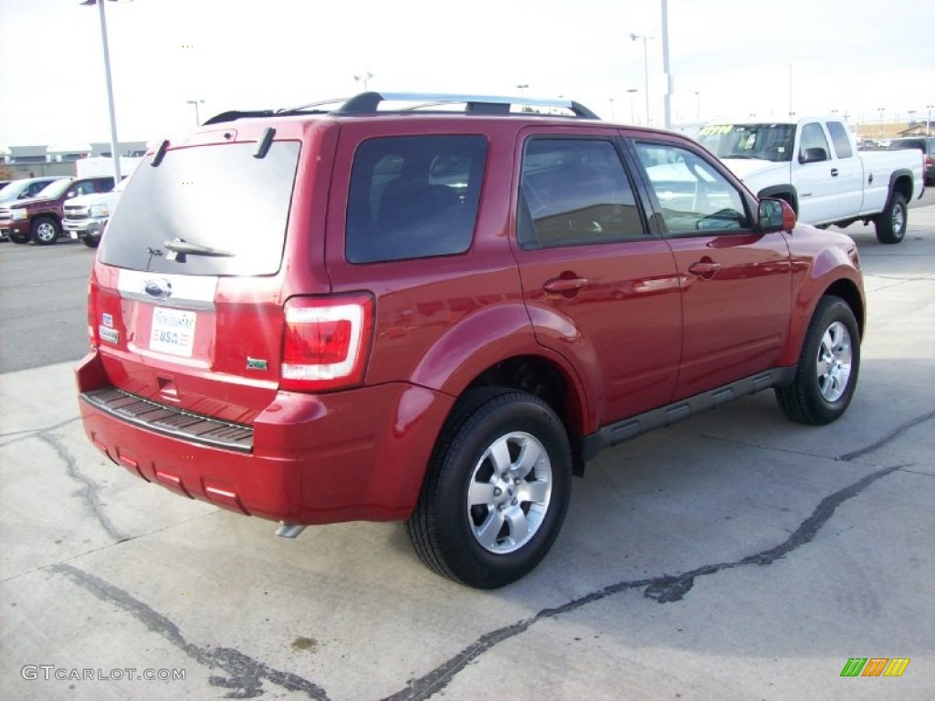2010 Escape Limited V6 4WD - Sangria Red Metallic / Charcoal Black photo #21