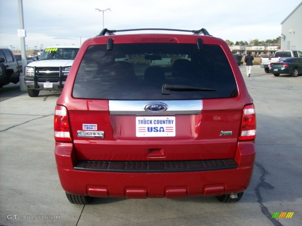 2010 Escape Limited V6 4WD - Sangria Red Metallic / Charcoal Black photo #22