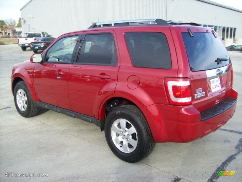 2010 Escape Limited V6 4WD - Sangria Red Metallic / Charcoal Black photo #25