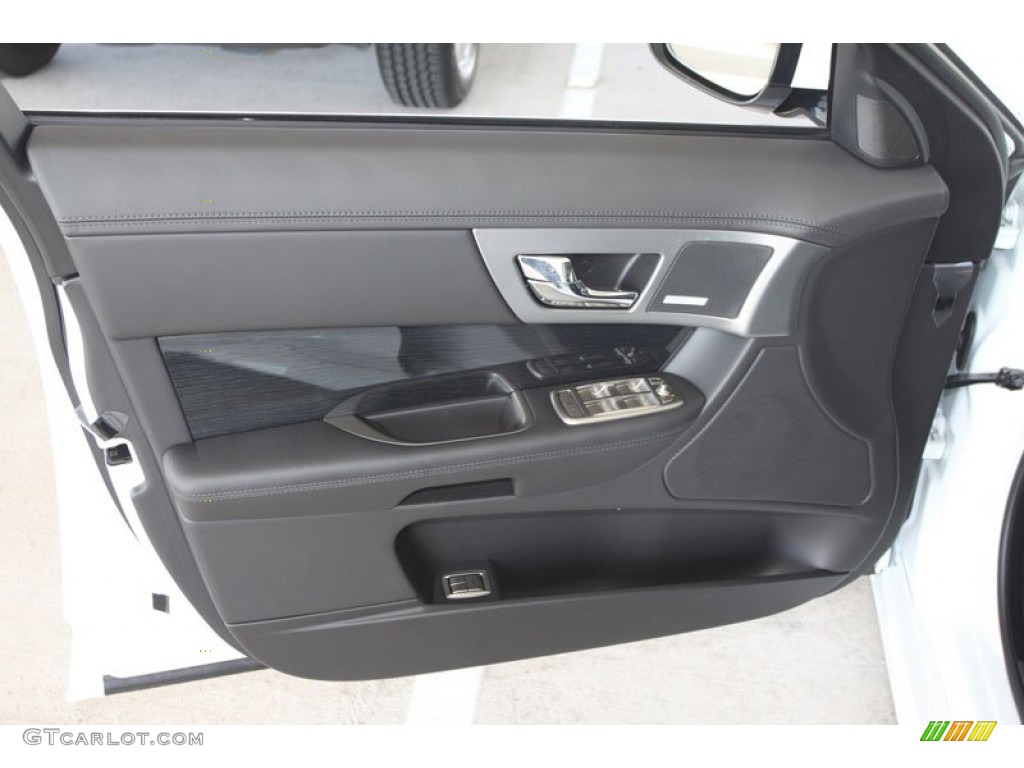 2011 Jaguar XF XFR Sport Sedan Warm Charcoal Door Panel Photo #56065247