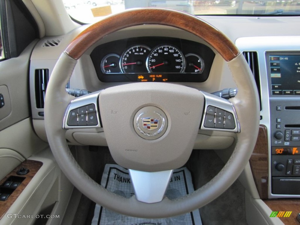 2010 Cadillac STS 4 V8 AWD Cashmere Steering Wheel Photo #56065367