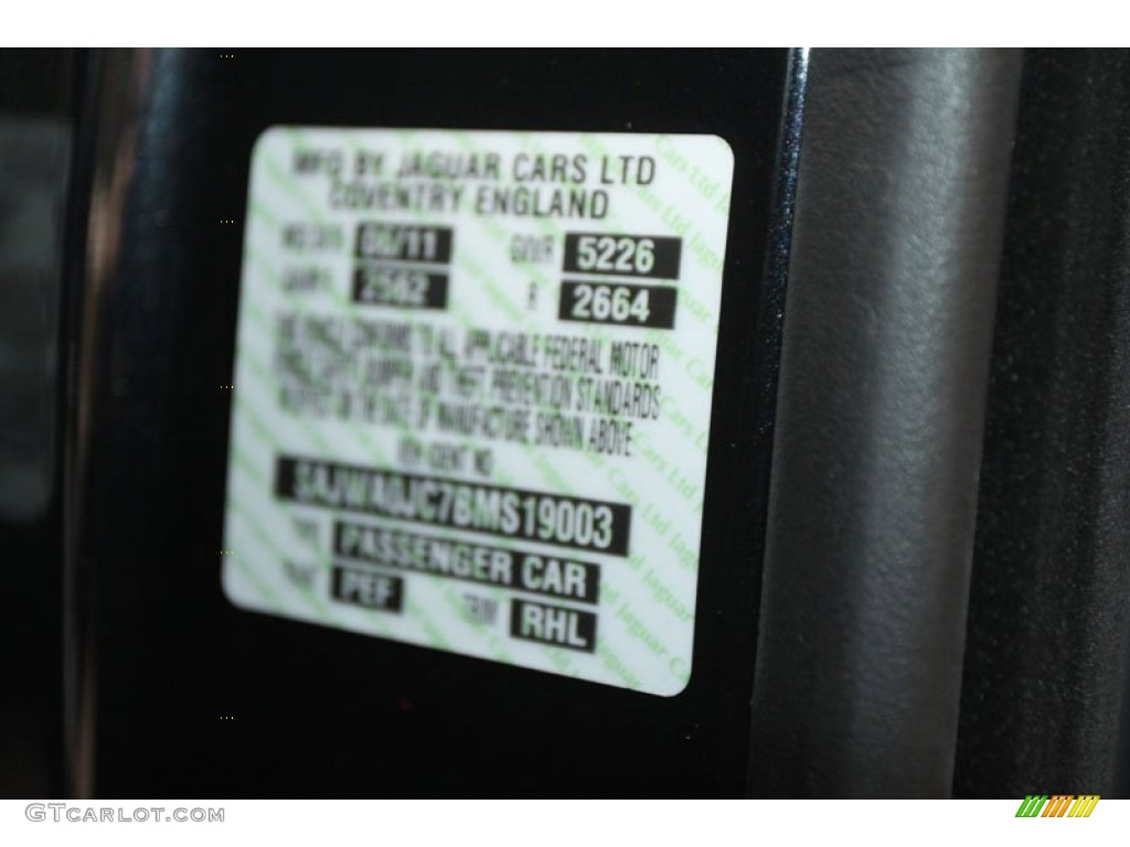 2011 XF Color Code PEF for Midnight Black Photo #56065571